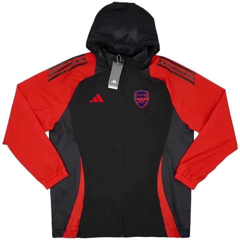 AAA Quality Arsenal 24/25 Wind Coat - Black/Red